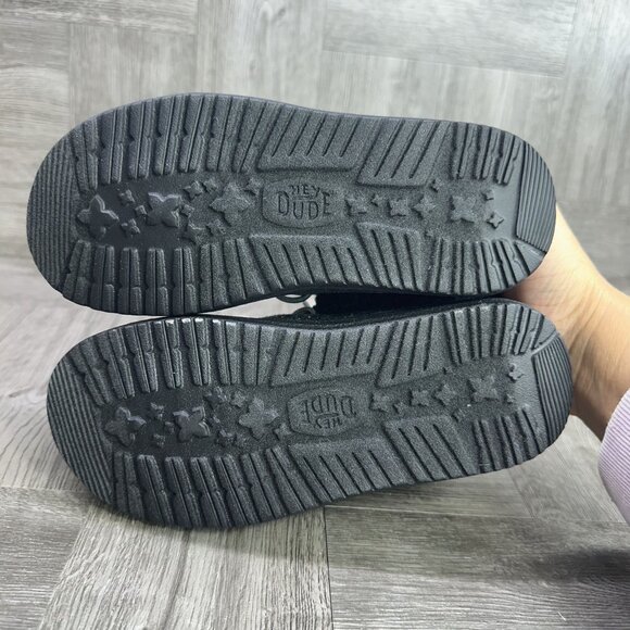 Hey Dude Wendy Fold Kids size 11 Brushed Cozy Slip On Shoes - Picture 7 of 8